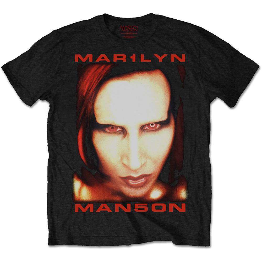 Morning exercises fall back Rainy Tricou original Marilyn Manson - Bigger Than Satan – Niche Records  Merchandise - Tricouri originale rock & pop, hanorace, bluze, tricouri fete